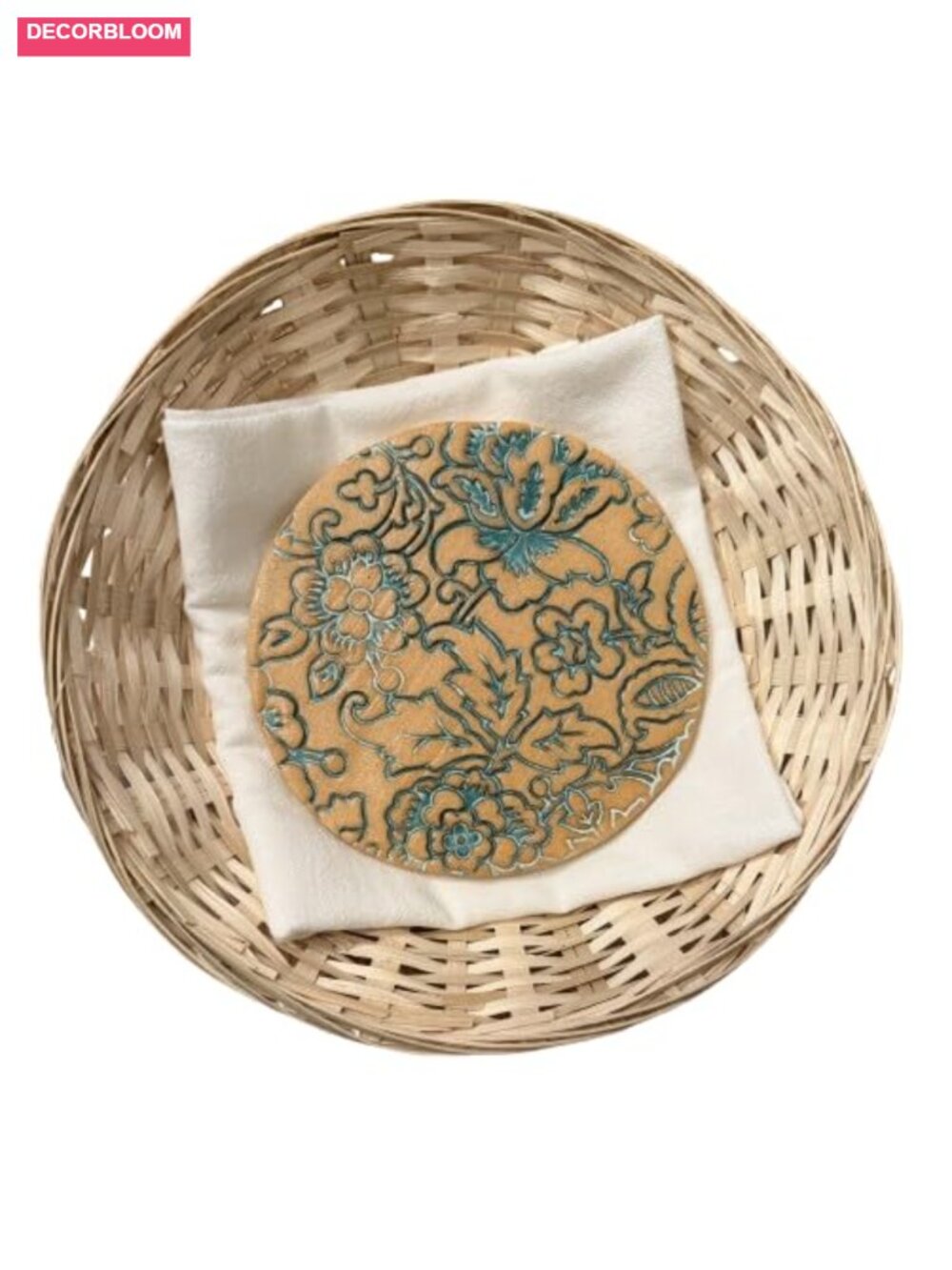 Bread Warming Stone with Flour Sack Liner and Basket - Picture 1 of 1